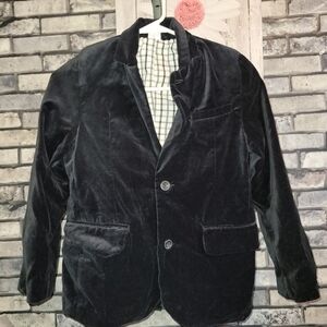 Gymboree Boys Black Velvet Blazer Size 10